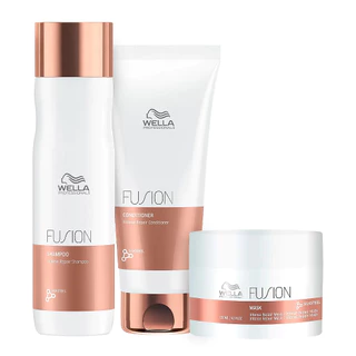 Kit Wella Professionals Fusion - Shampoo, Condicionador e Máscara