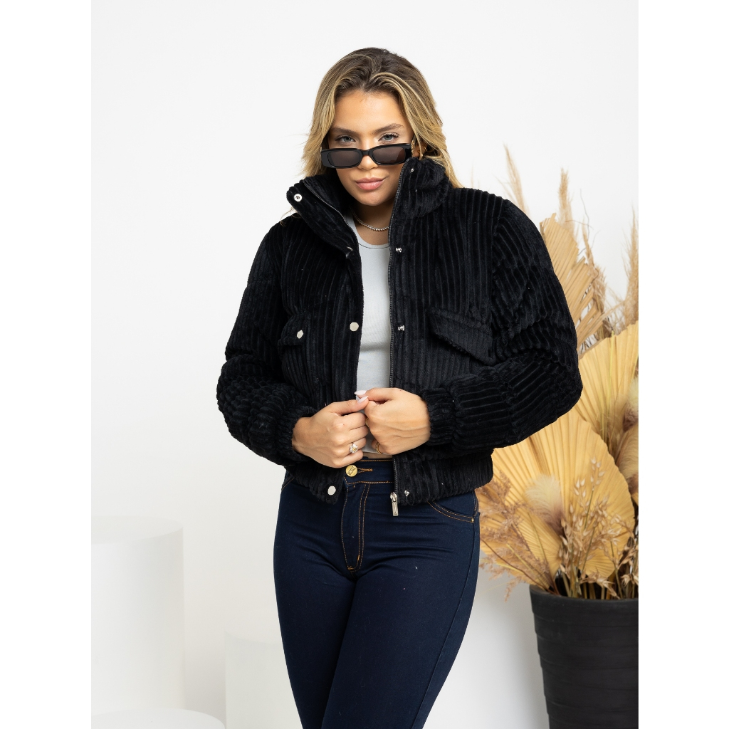 Jaqueta puffer cotele | Shopee Brasil
