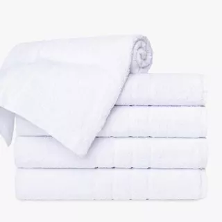Kit 4 Toalha Banhão Gigante Hotel Pousada Spa Felpuda Branco 100% Algodão