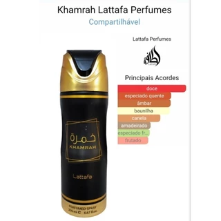 kamrakh Lattafa perfume spray concentrado -extra longa duração -200ml