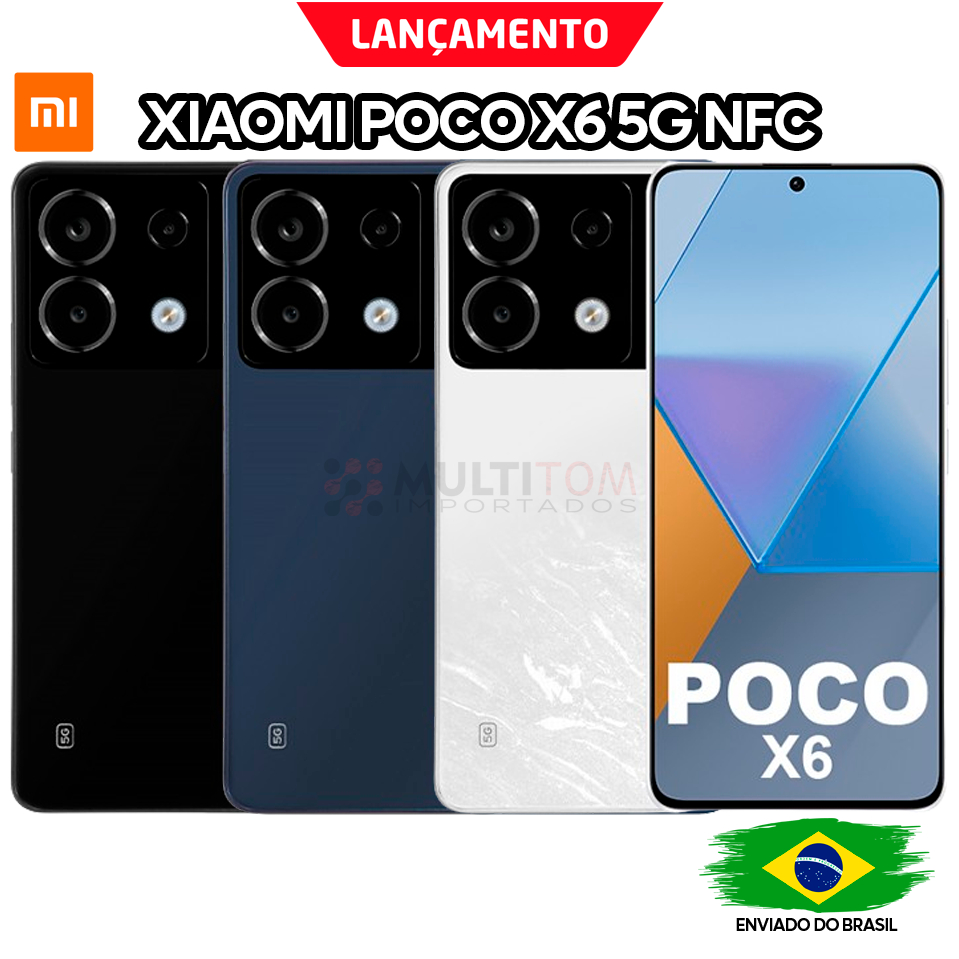 Xiaomi Poco X6 5G NFC 512/12GB 256/12GB 256/8GB Ram - Versão Global