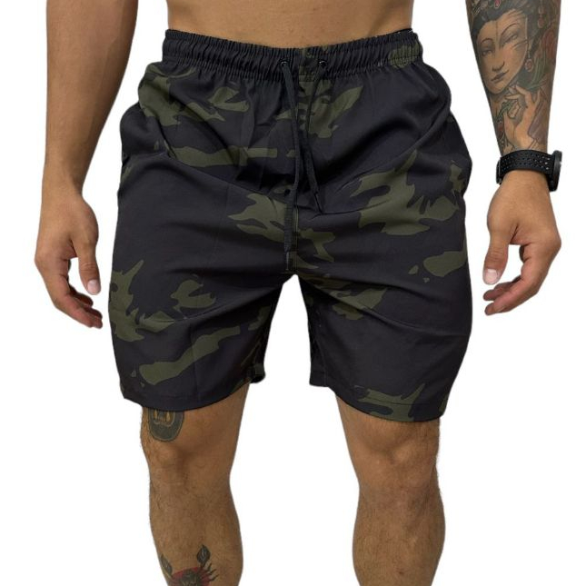 Shorts Elastano Bermuda Mauricinho Masculina Premium Praia Esporte