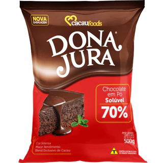 Chocolate Cacau em Pó 70% Dona Jura 500g - Cacaufoods