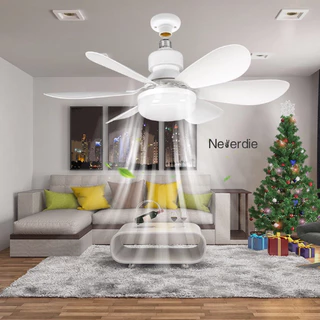 Ventilador De Teto 6 pás Wind Light Silent Ponente Controle Remoto Lcg led 60w