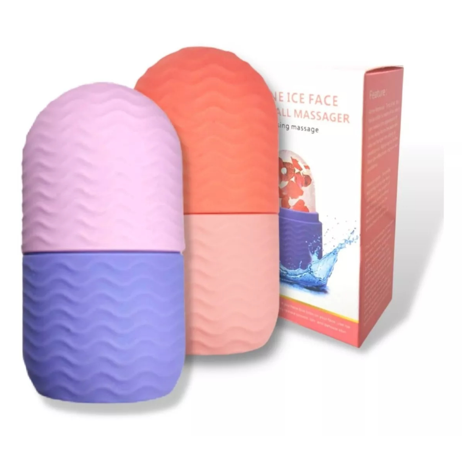 Rolo Facial De Gelo Copos De Massagem Silicone Cuida Pele