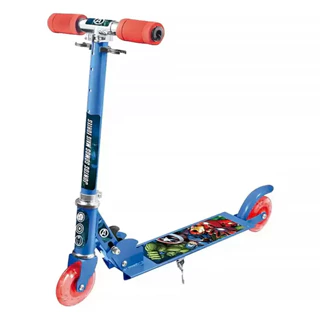 Patinete Infantil Dobrável 2 Rodas Com Luz Avengers - Etitoys