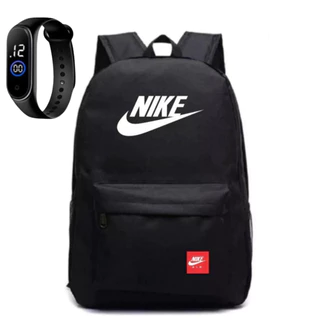 Mochila Unissex Escolar Reforçada Estilosa + Relógio