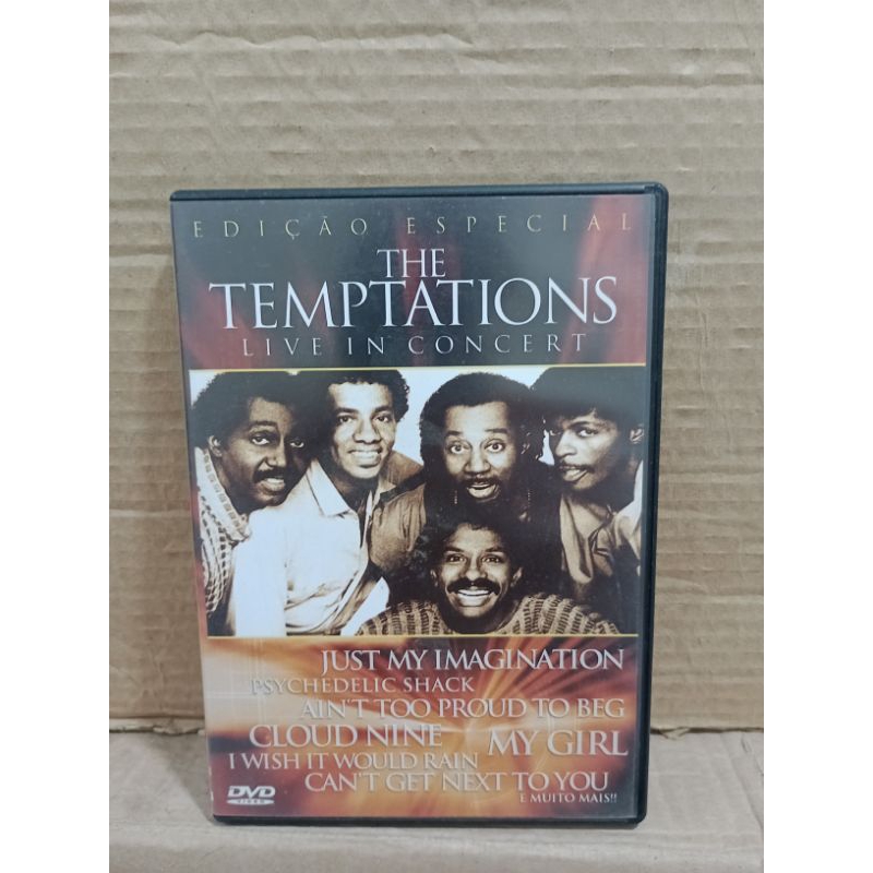 DVD THE TEMPTATIONS- LIVE IN CONCERT (ORIGINAL/LACRADO) | Shopee Brasil
