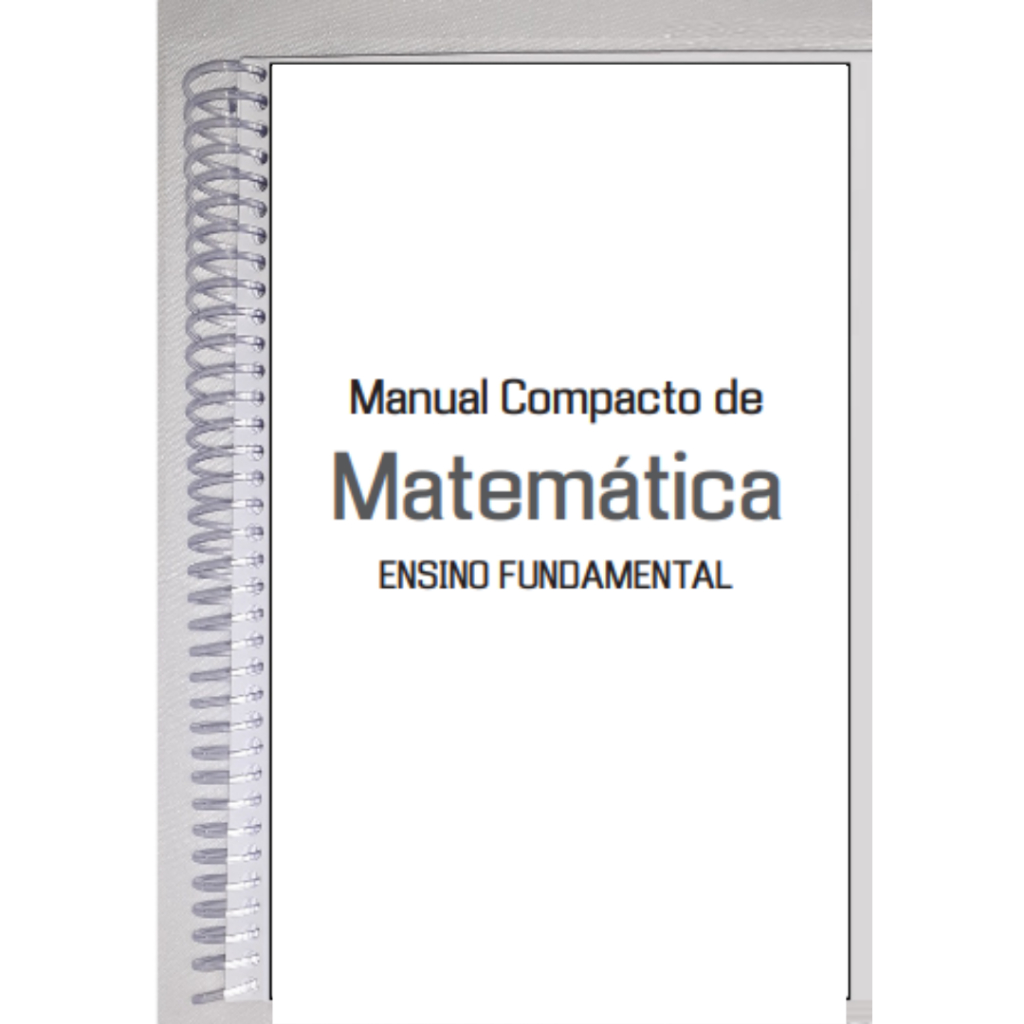 Manual compacto de Matemática Ensino Fundamental, Tamanho A5, Formato Livreto