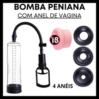 Bomba Peniana Manual Cresce E Engrossa Pinto Com Forma de Vagina Sex Shop
