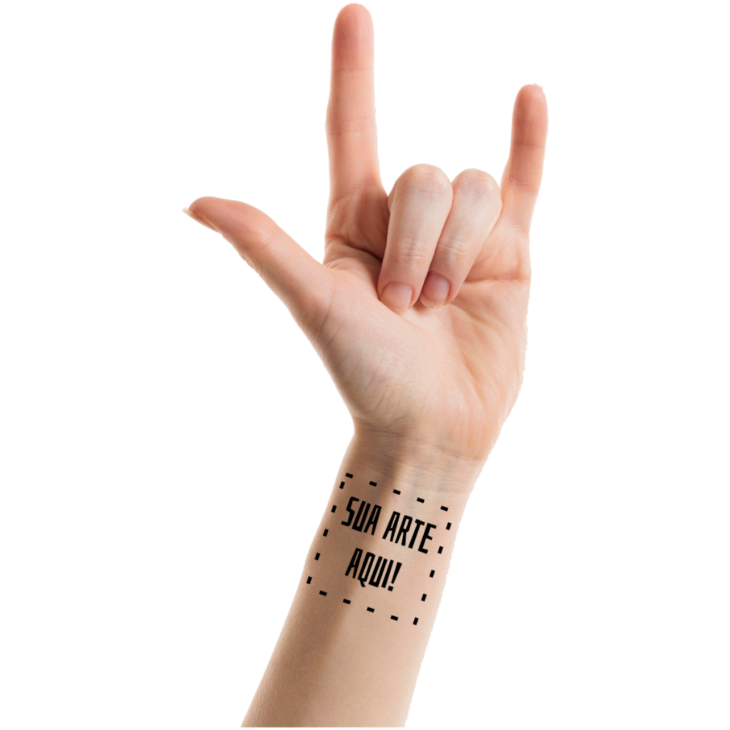 Tattoo Temporária Personalizada - Individual
