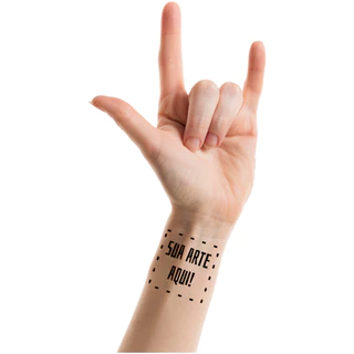 Tattoo Temporária Personalizada - Individual