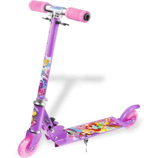 Patinete Infantil Princesas Ajustável 2 Rodas com Luz - Etitoys