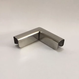 Perfil U Canto Cantoneira De Inox 90º União De Vidros 10mm