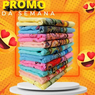 Pano De Prato Estampado 100% algodão Colorido Com 10 Peças