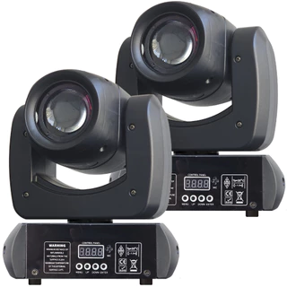 Kit 2 Moving Head Led Beam 100w Disco De Cores Com Prisma