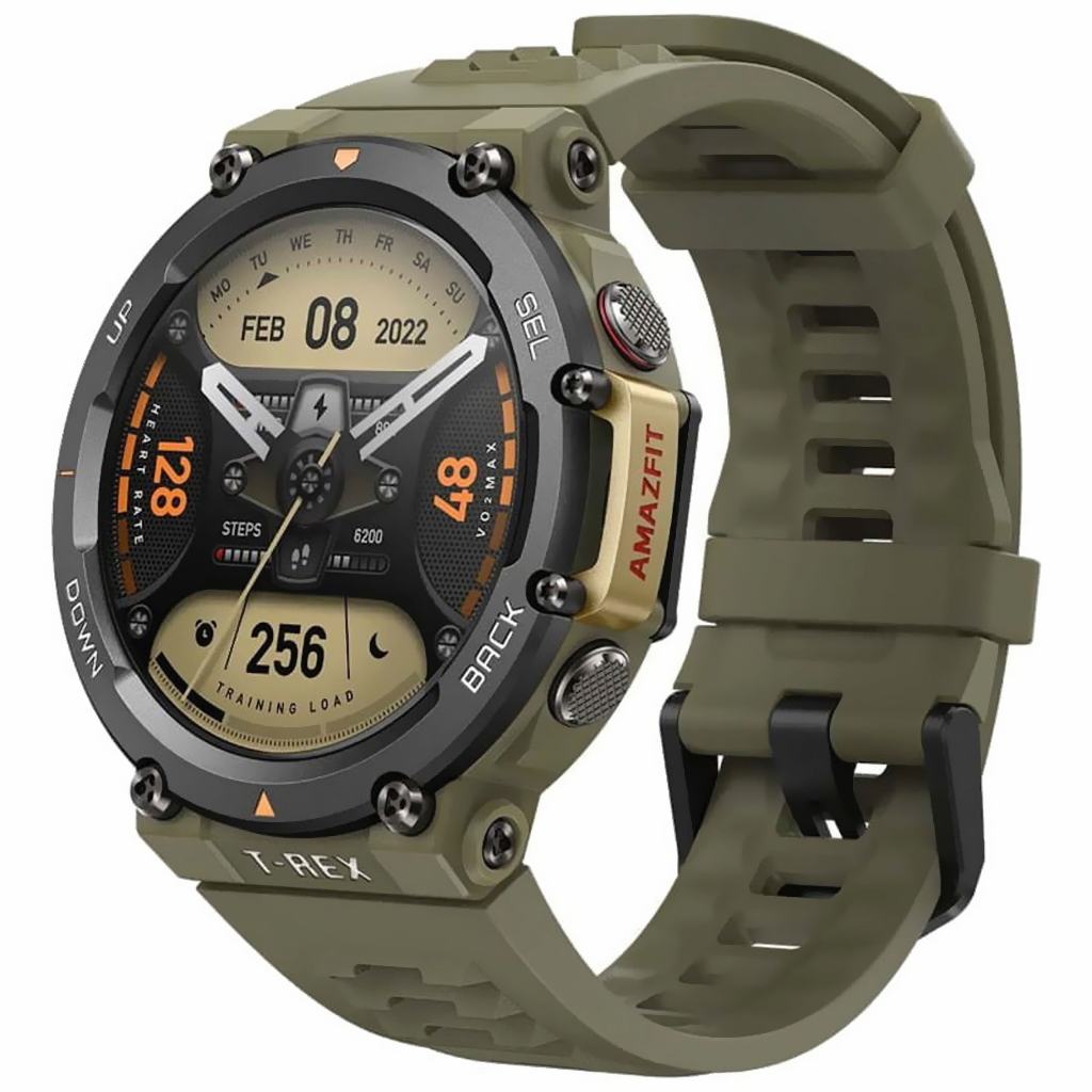 Relógio Smartwatch Amazfit T-rex 2 Gps Com Gps e Monitor Cardíaco ...