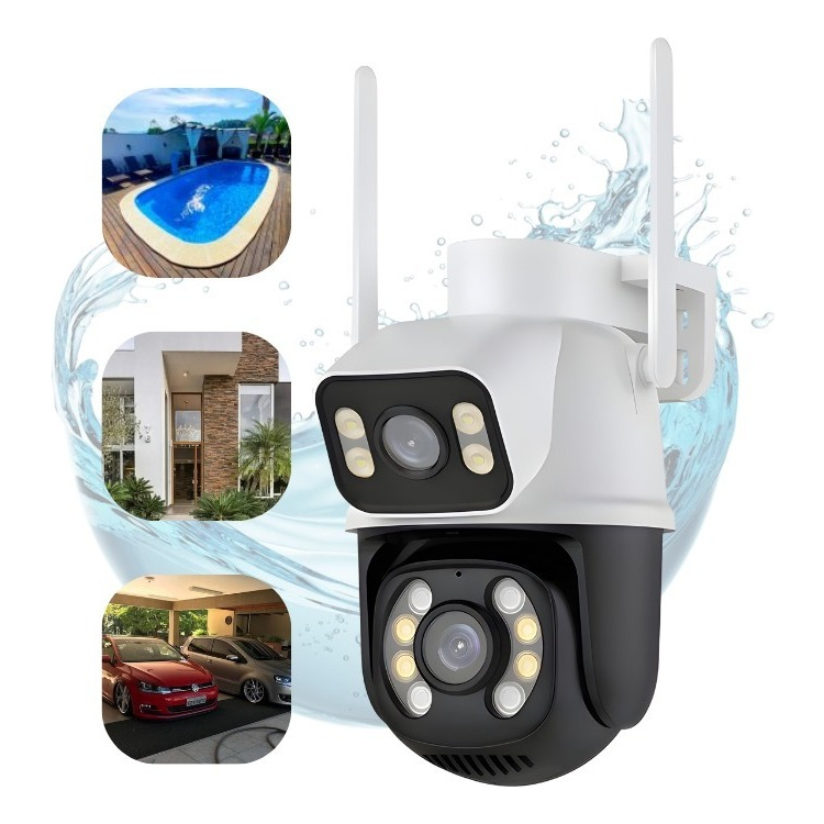 Câmera De Segurança A28b Wi-fi Smart Camera Dupla 3mp Icsee | Shopee Brasil