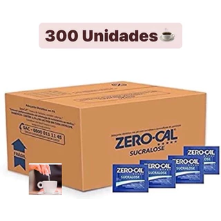 Adoçante Dietético Zero Cal Sucralose- 300 Sachês Adoçante Envelope Com 600 mg Cada
