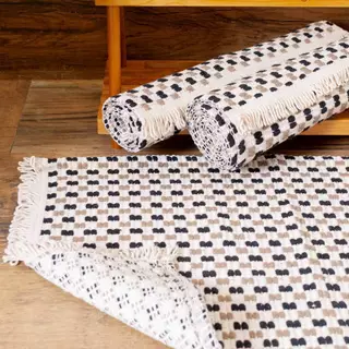 Tapete Passadeira Beira Cama Cozinha Banheiro Antiderrapante Tear 60cm x 45cm - Sortidos