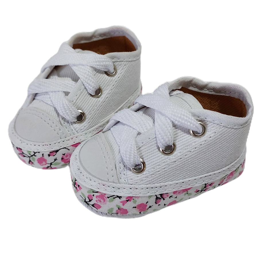 Tenis Floral Para Bebes Menina Sapatinhos | Shopee Brasil