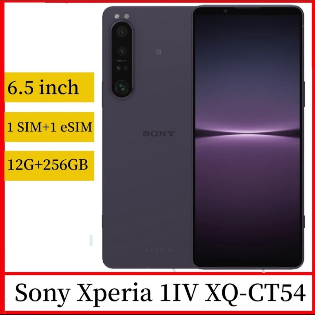 Sony Xperia 1 IV XQ-CT54 E-SIM 5G 256gb 12gb snapdragon 8 GEN 1 OCTA 6,5" TRIPLA 12mpx VERSĀO GLOBAL