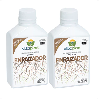 KIT 2 Fertilizante Enraizador Mineral Misto Liquido Vitaplan 140ml Bonsai Mudas Estaquia Alporquia