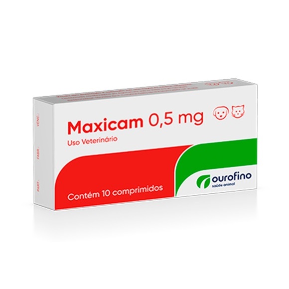 Maxicam 0,5mg - 10 Comprimidos - Ourofino | Shopee Brasil