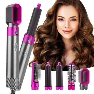 Escova de Cabelo 5 Em 1 Secador De Cabelo Pente 110v Modelador De Ar Quente
