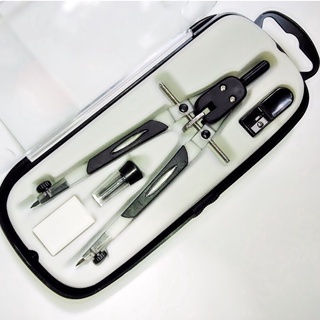 Compasso Técnico Precision Arquitetura / Escolar / Escritório C/ Borracha - Grafite e Apontador