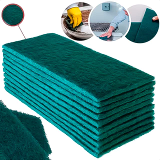 Kit 10 Esponjas Fibra Sintética Para Limpeza Pesada e Leve Em Pisos E Revestimentos Parede Original em Oferta na Shopee