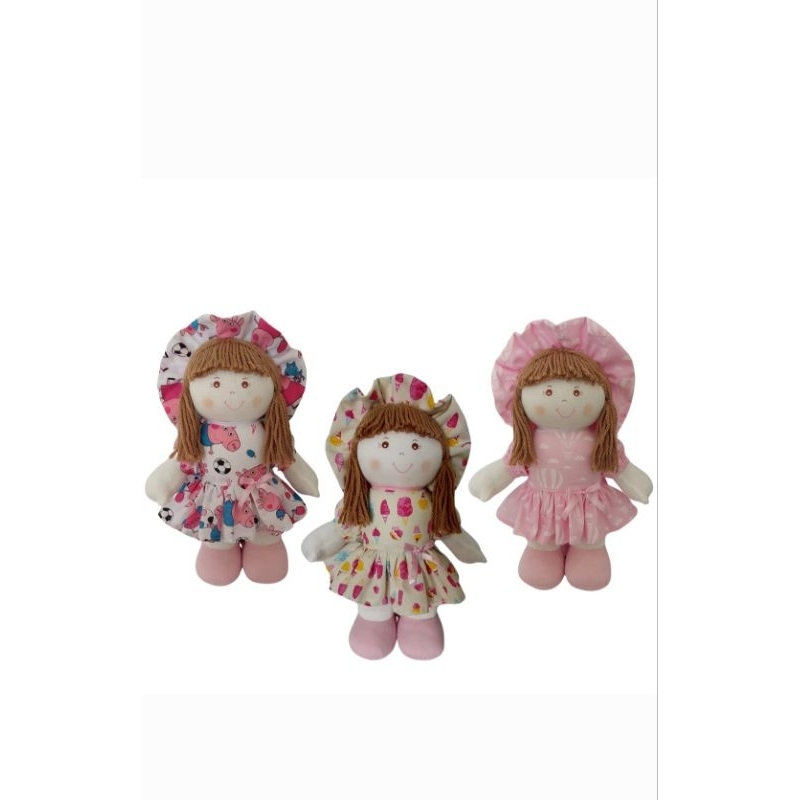 Boneca e boneco de pano Hello média 30 cm, boneca de pano artesanal, boneca para decoração, presentes para crianças