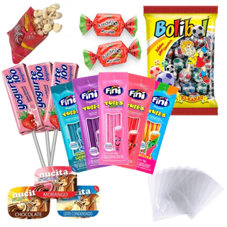 Kit Doces 20 Sacolinhas Surpresa Aniversário Lembrancinha
