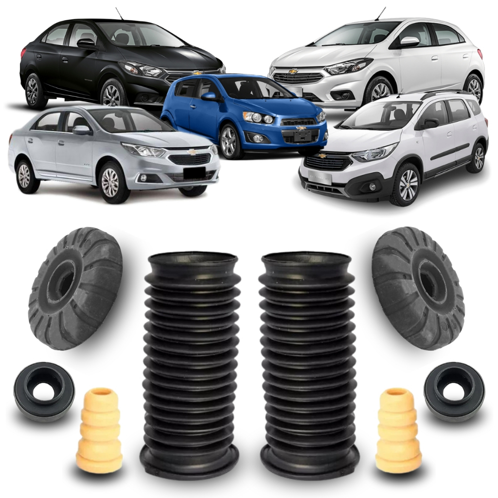 Kit Coxim Batente Do Amortecedor Dianteiro Ônix Cobalt Spin Novo Prisma Sônic