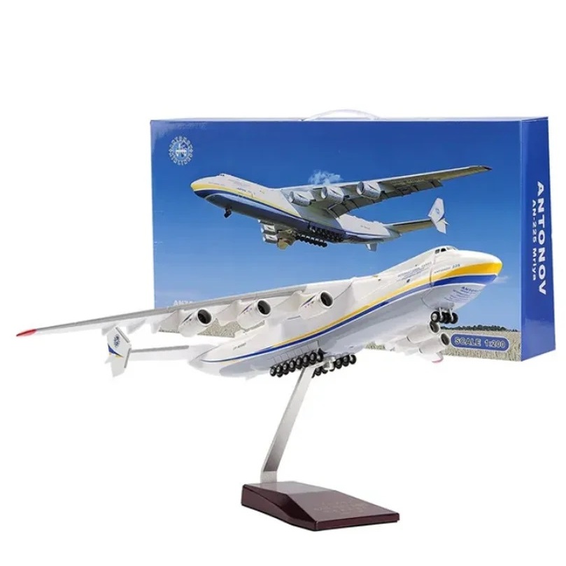 Modèle Avion Antonov AN-225 Mriya Échelle 1:200 - Ukraine - Avion Cargo Stratégique - Collection, Décoration Cadeau Pour Passionnés Aviation