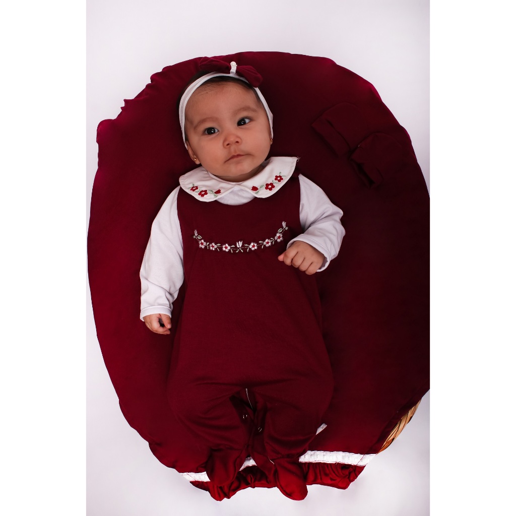 Saída Maternidade Menina Bela 05 peças Roupas de Bebê