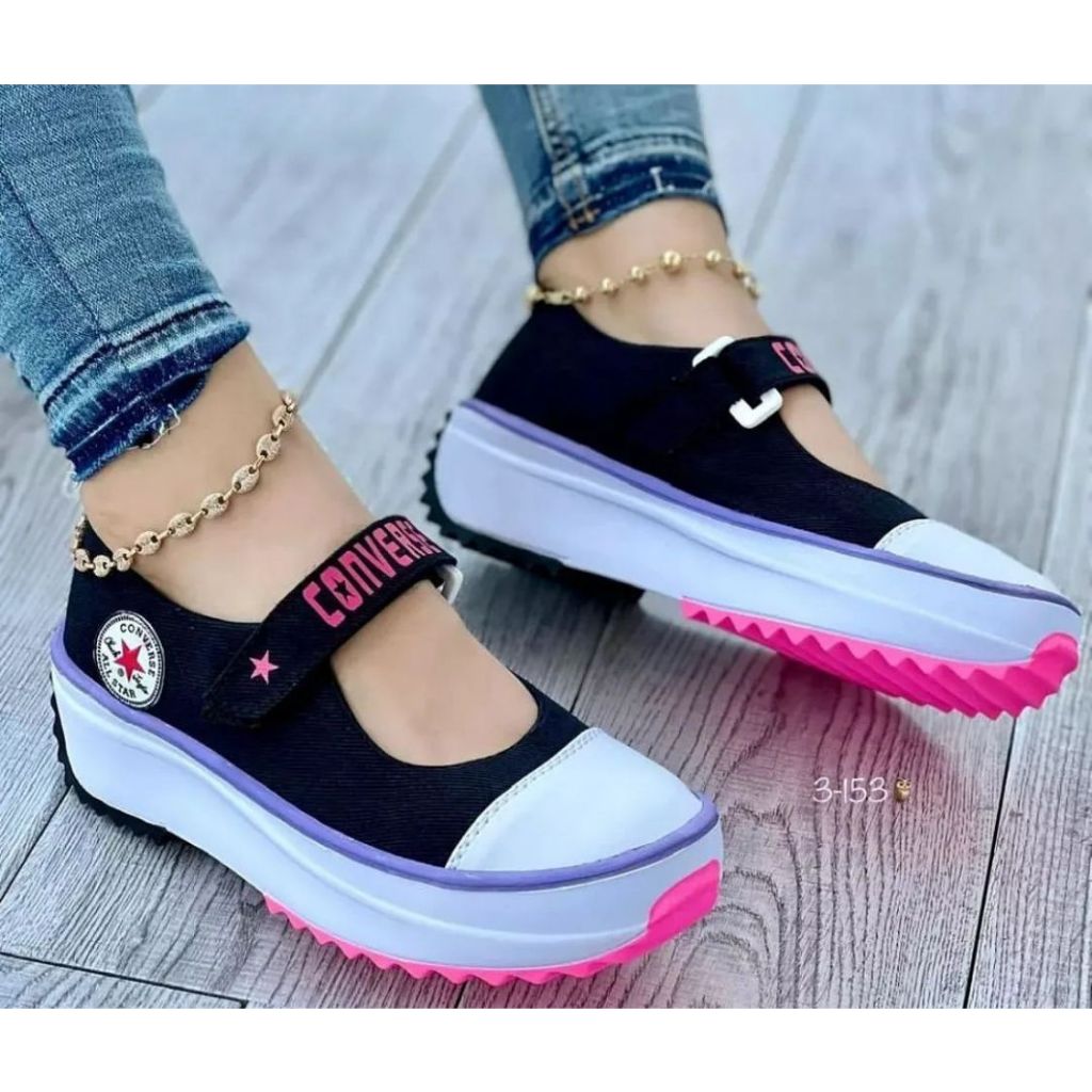 Sapatilha Tenis Feminino Tratorada Converse Plataforma Feminina Leve Confortavel Promoção