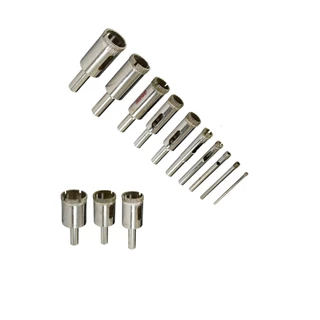 Kit 13 Brocas Serra Copo Diamantadas Vidro Marmore Ceramica