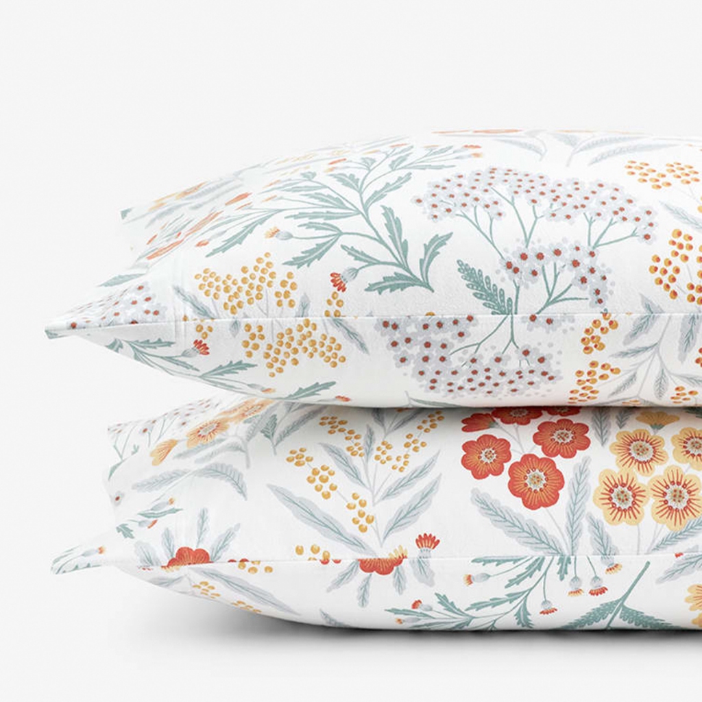 Par de Fronhas Estampadas p/ Travesseiro 400 Fios Percal Flex.