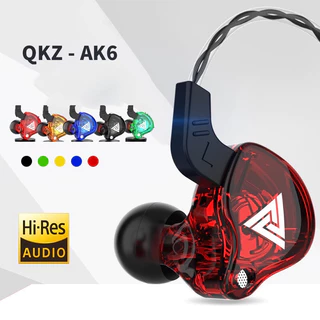 fone de Ouvido com fio KQZ AK6 Profissional In-ear retorno de palco música ZNS Pro KZ ZVX