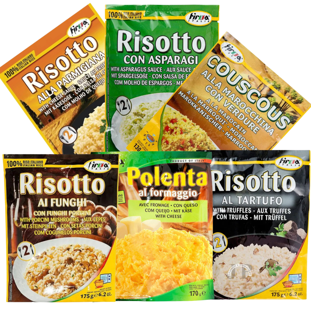 Risottos Cremosos Polenta e Couscous Firma Italia - Sabores Autênticos Diretamente da Itália
