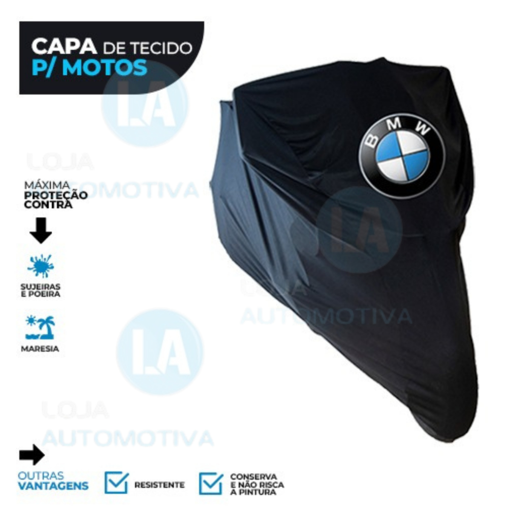Capa Para Moto Bmw R 1200 1250 Gs Adventure Tecido Com Bauletos E Logo ...
