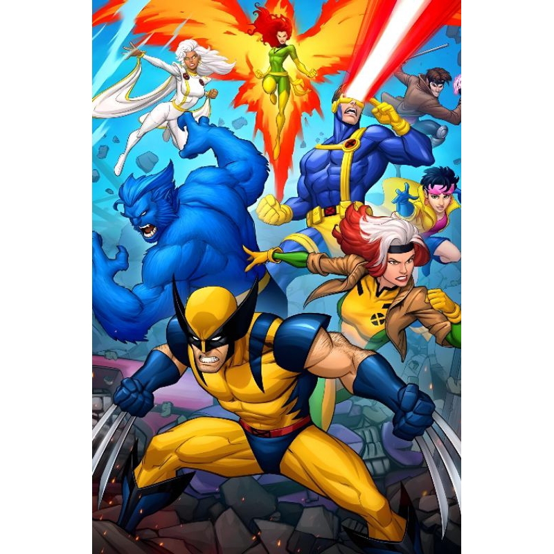 X-MEN 97 - Placa quadro decorativo 20x29 cm Mdf - Série - Filme
