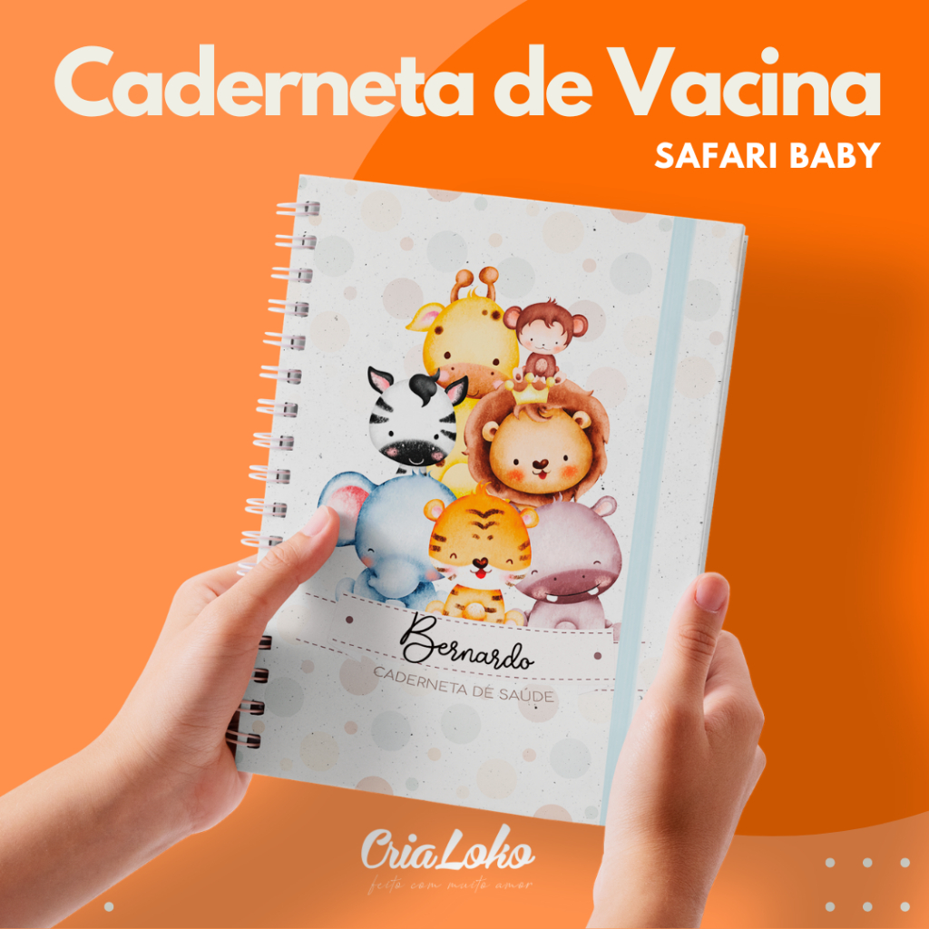 Caderneta De Vacinação Personalizada Atualizada Menino e Menina Edição ...