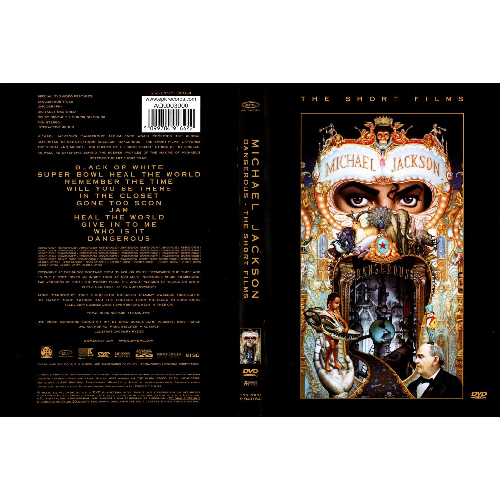 その他 Dangerous: the Short Films / [DVD] Michael Jackson Dangerous The Short Films | Shopee Brasil