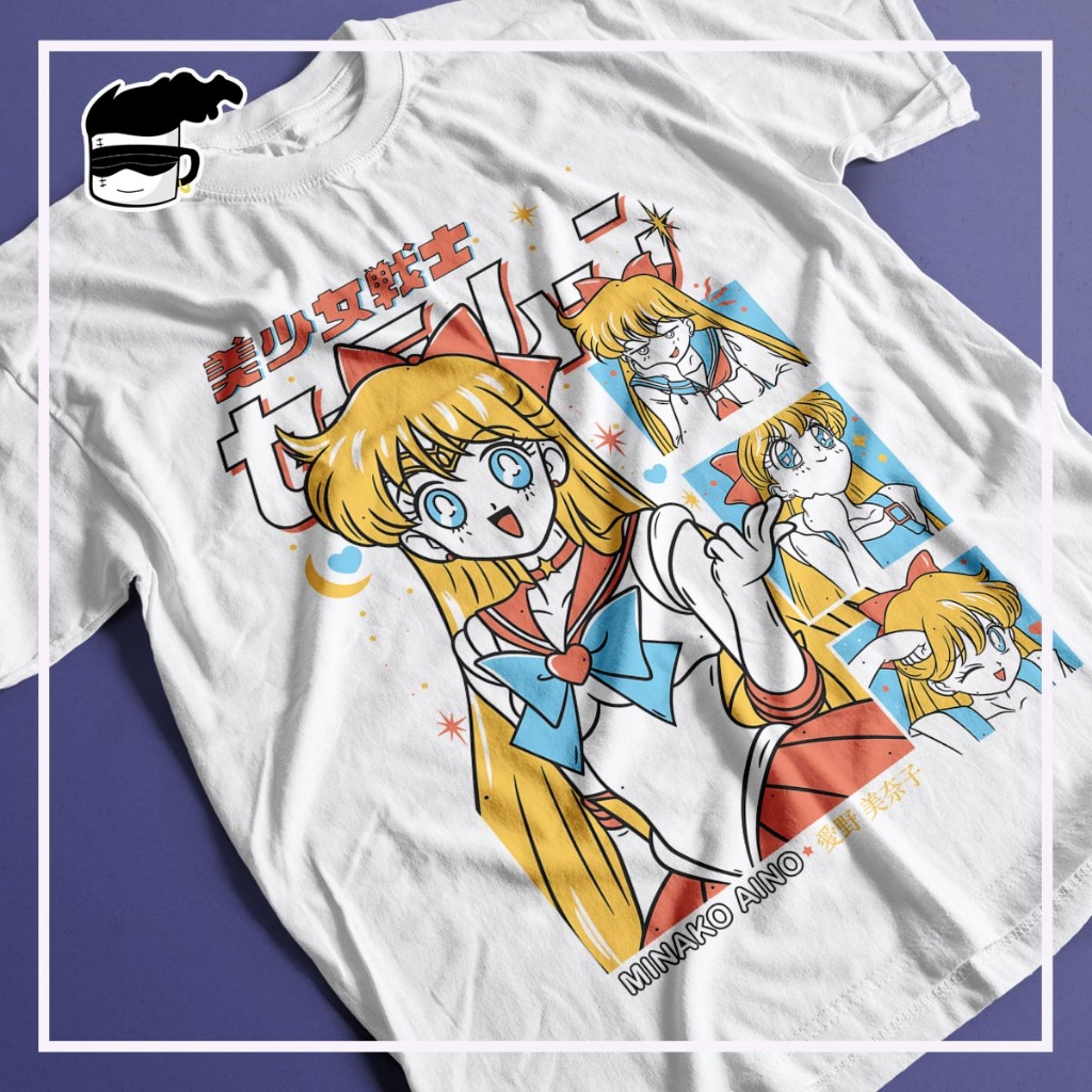 Camiseta Sailor Moon Minako Aino Unissex Camisa Anime