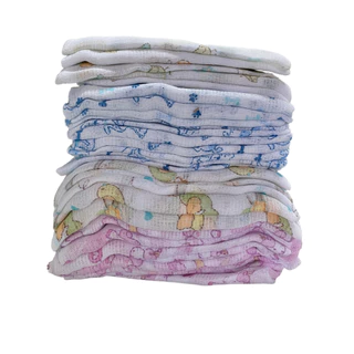 Fralda de Pano Estampada 60X60 Bebê Menino Menina Enxoval em Oferta na Shopee