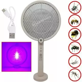 Raquete Elétrica para Mosquito Recarregável
