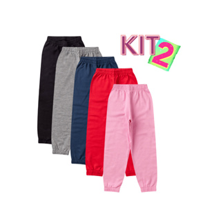 KIT 2 Calça de moletom Jogeer Feminino Masculino moletom infantil Barato