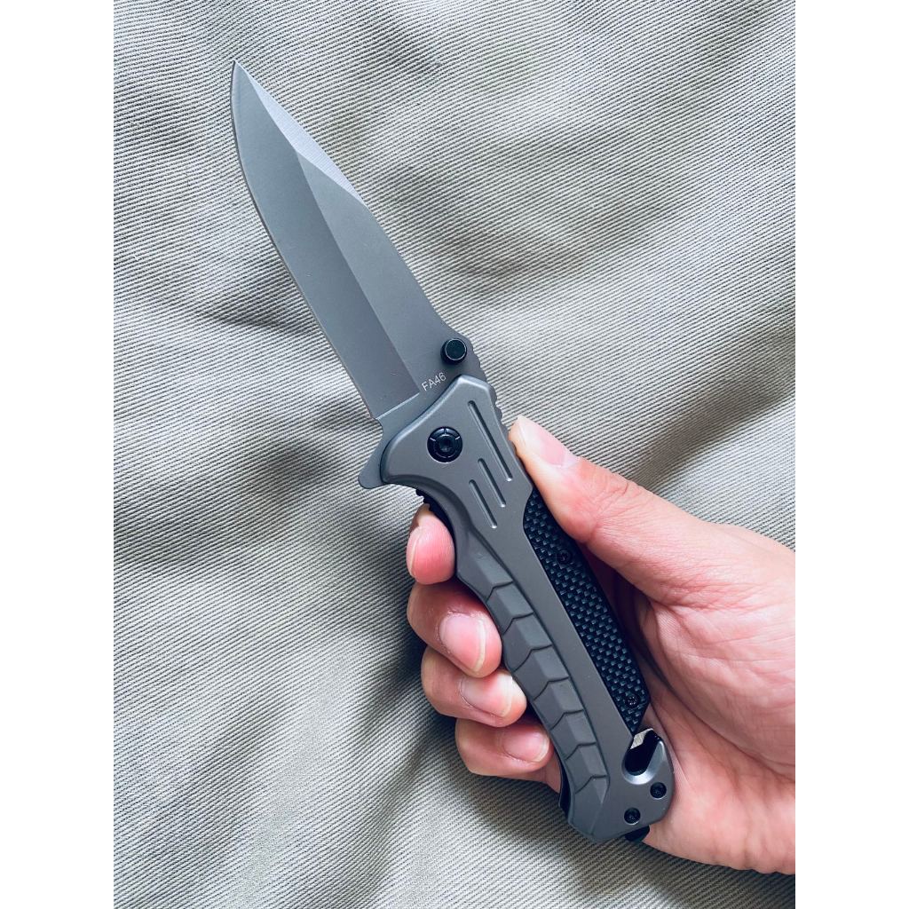 Canivete Preto Multifuncional Semi Automatico FA46